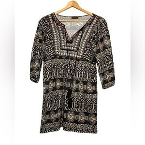 Treska Long Sleeve V-Neck Tunic